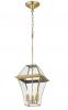 RYE 27 SOLID BRASS EXTERIOR PENDANT IP43. BRASS OR BLACK